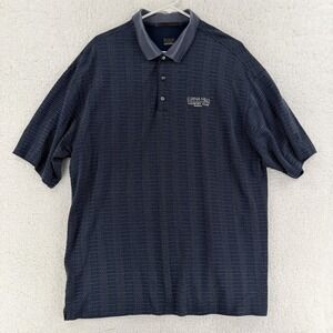 Tiger Woods Nike Golf Polo Shirt Mens XL Blue Dri-FIT Luana Hills Hawaii